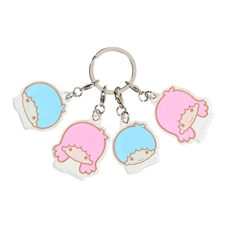Japan Sanrio - Little Twin Stars 4-Piece Acrylic Keychain (Face)