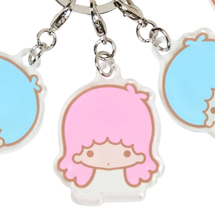 Japan Sanrio - Little Twin Stars 4-Piece Acrylic Keychain (Face)