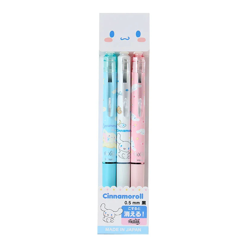 Japan Sanrio - Cinnamoroll FriXion Ball Knock (3-piece set)