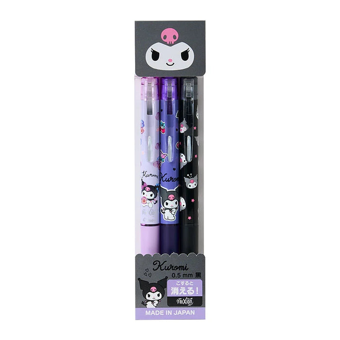 Japan Sanrio - Kuromi FriXion Ball Knock (3-piece set)