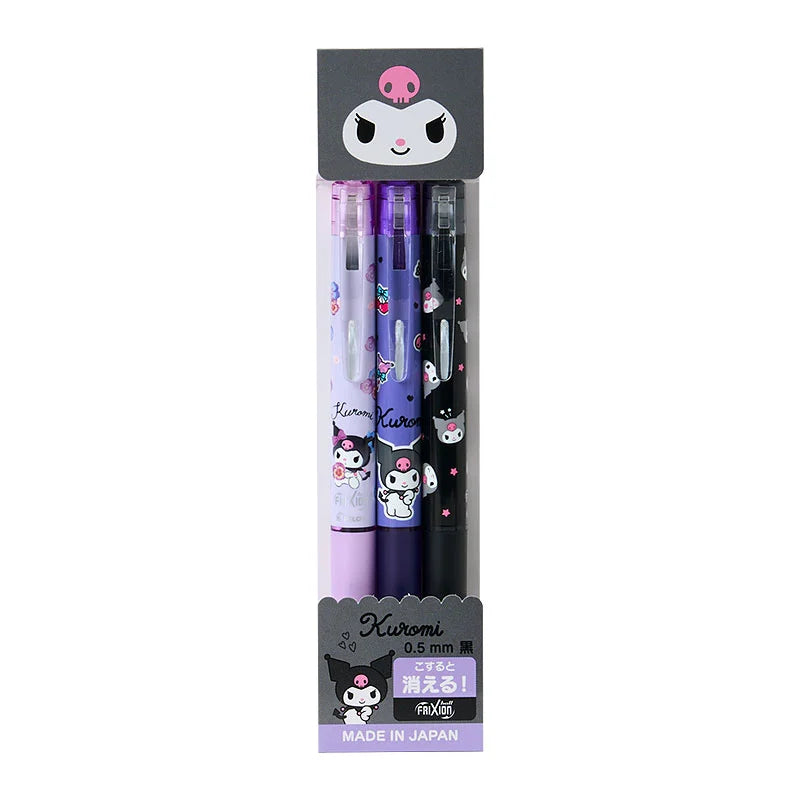 Japan Sanrio - Kuromi FriXion Ball Knock (3-piece set)