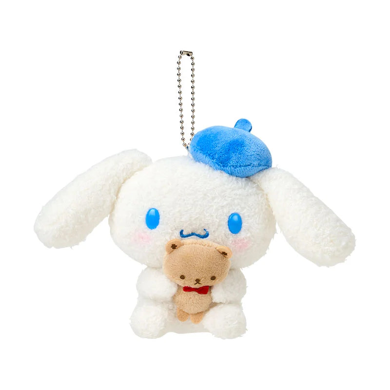 Japan Sanrio - Cinnamoroll Plush Keychain Color: Blue (With Bear)