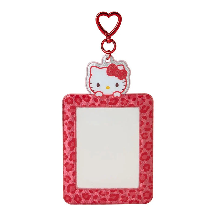 Japan Sanrio - Hello Kitty Leopard Print Trading Card Holder Color: Red (Enjoy Idol)