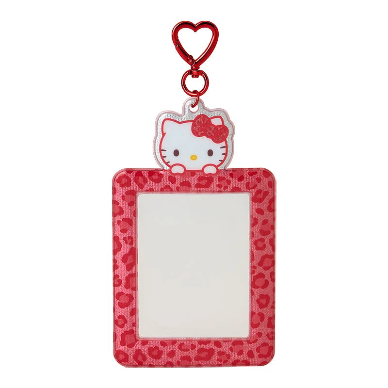 Japan Sanrio - Hello Kitty Leopard Print Trading Card Holder Color: Red (Enjoy Idol)