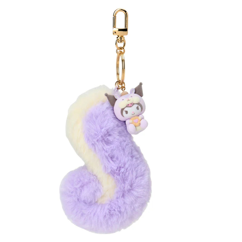 Japan Sanrio - Kuromi Fluffy Squirrel Keychain (Fluffy Squirrel)