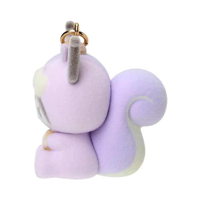 Japan Sanrio - Kuromi Fluffy Squirrel Keychain (Fluffy Squirrel)