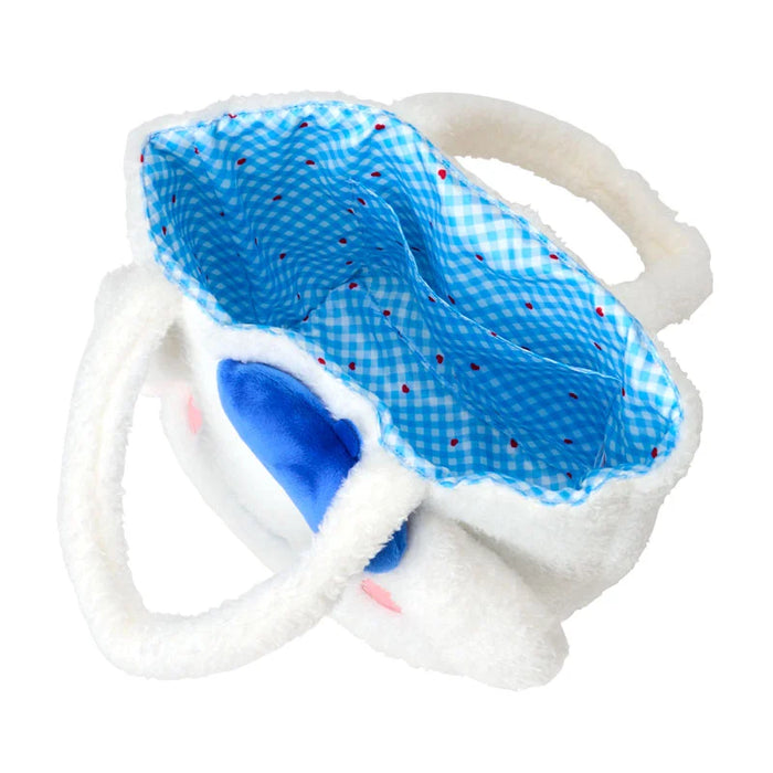 Japan Sanrio - Cinnamoroll Big Face Fluffy Tote Bag (With Bear)