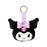 Japan Sanrio - Kuromi Face Tag  Plush Keychain