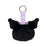 Japan Sanrio - Kuromi Face Tag  Plush Keychain
