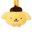 Japan Sanrio - Pompompurin Face Tag  Plush Keychain