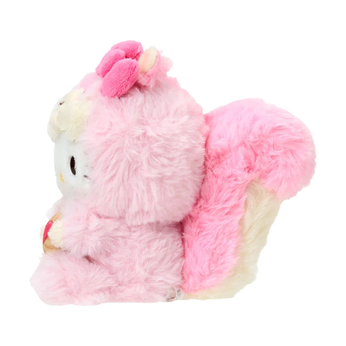 Japan Sanrio - Hello Kitty Plush Keychain (Fluffy Squirrel)