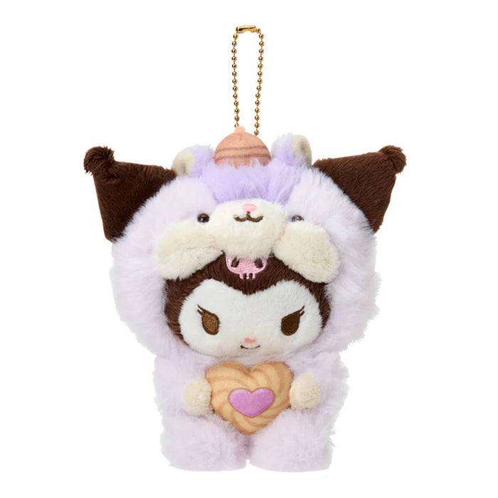 Japan Sanrio - Kuromi Plush Keychain (Fluffy Squirrel)