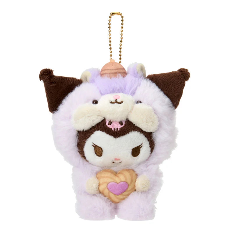 Japan Sanrio - Kuromi Plush Keychain (Fluffy Squirrel)