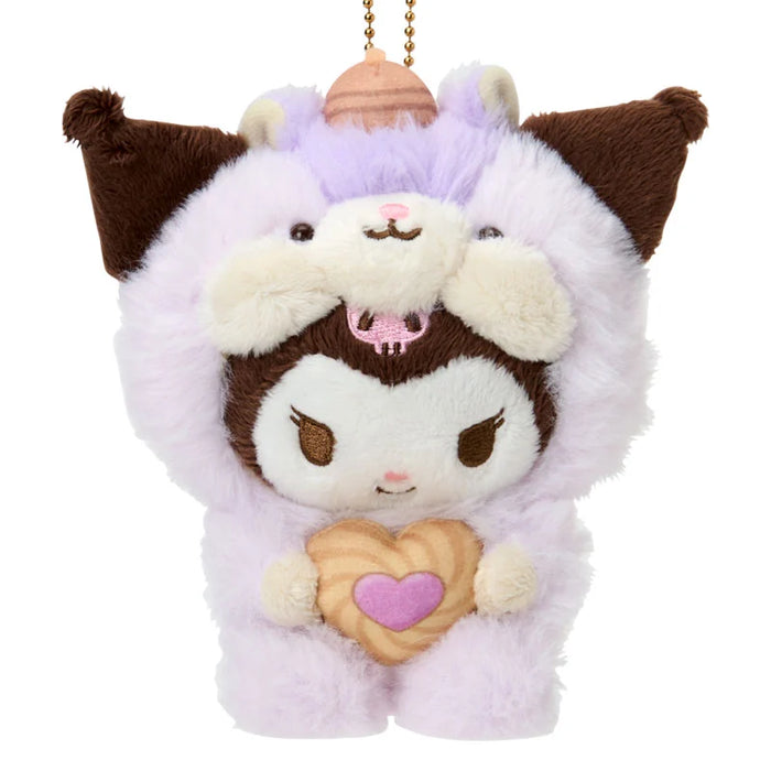 Japan Sanrio - Kuromi Plush Keychain (Fluffy Squirrel)