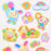 Japan Sanrio - Usahana Puffy Stickers