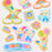 Japan Sanrio - Usahana Puffy Stickers