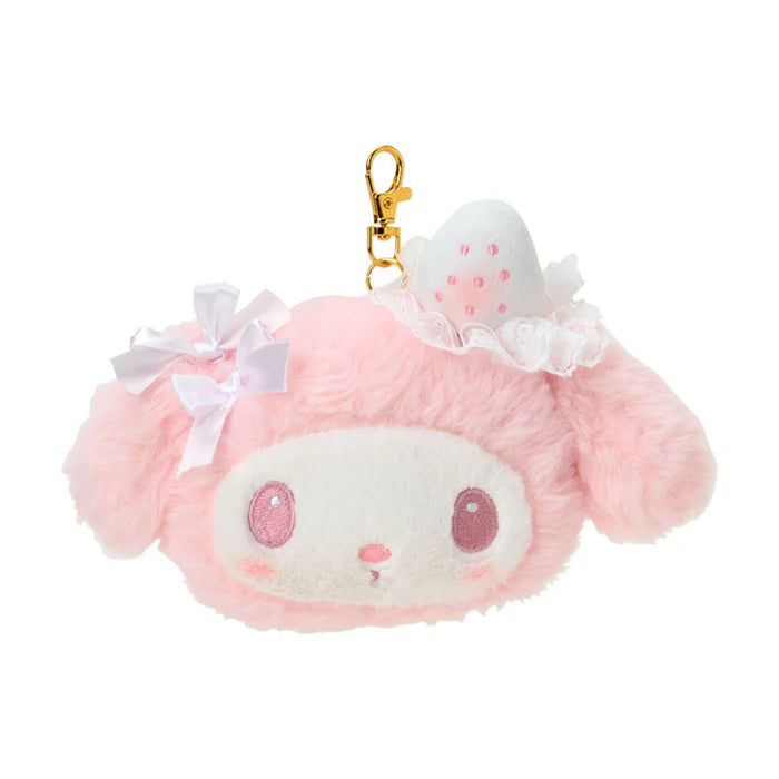 Japan Sanrio - My Melody Face Pass Case (White Strawberry Tea Time)