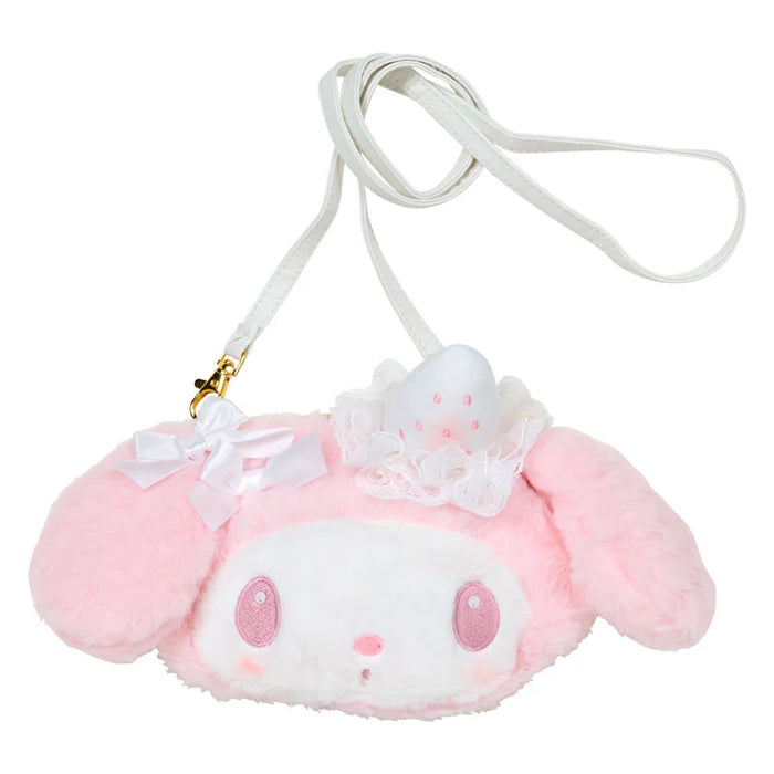 Japan Sanrio - My Melody Plush Sacoche (White Strawberry Tea Time)