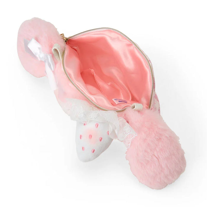 Japan Sanrio - My Melody Plush Sacoche (White Strawberry Tea Time)