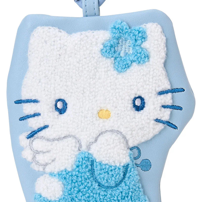 Japan Sanrio - Hello Kitty Sagara Embroidered Pouch (Sparkling Angel) Color: Silver