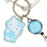 Japan Sanrio - Hello Kitty Acrylic Carabiner with Reel (Sparkling Angel) Color: Silver