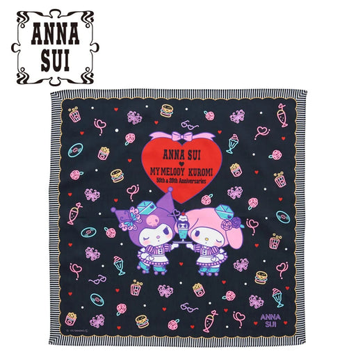 Japan Sanrio - My Melody & Kuromi ANNA SUI ANNA SUI Handkerchief (Neon)