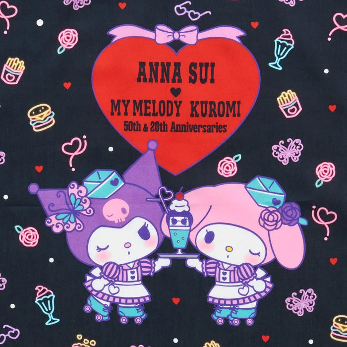 Japan Sanrio - My Melody & Kuromi ANNA SUI ANNA SUI Handkerchief (Neon)