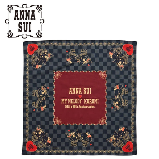 Japan Sanrio - My Melody & Kuromi ANNA SUI ANNA SUI Handkerchief (Checkered)