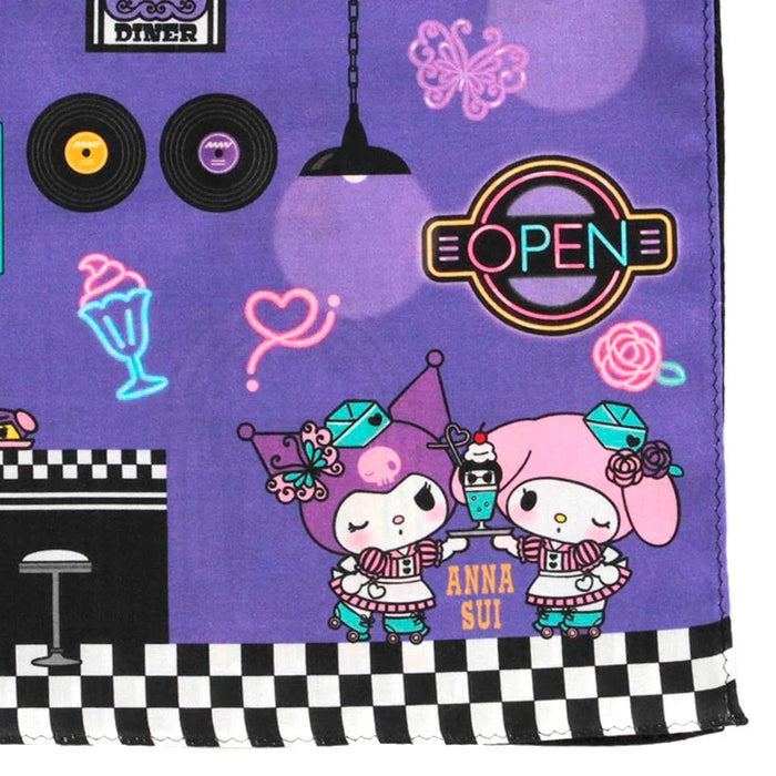 Japan Sanrio - My Melody & Kuromi ANNA SUI ANNA SUI Handkerchief (Diner)