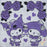 Japan Sanrio - My Melody & Kuromi ANNA SUI Towel Handkerchief (Ruffle) Color: Purple