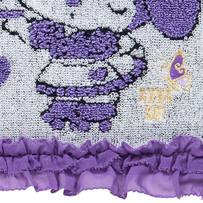 Japan Sanrio - My Melody & Kuromi ANNA SUI Towel Handkerchief (Ruffle) Color: Purple