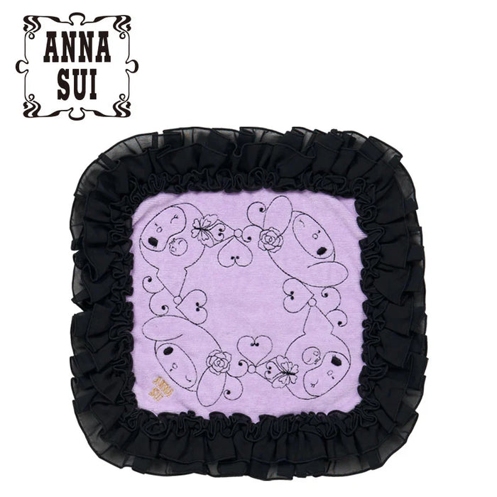 Japan Sanrio - My Melody & Kuromi ANNA SUI Mini Towel (Ruffle) Color: Black