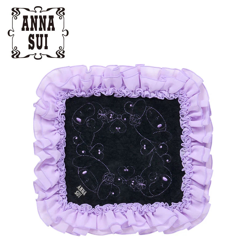 Japan Sanrio - My Melody & Kuromi ANNA SUI Mini Towel (Ruffle) Color: Purple