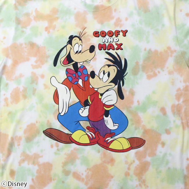 Japan Disney Collaboration - PONEYCOMB TOKYO Goofy & Max Tie-dye T-Shirt (2 Sizes)