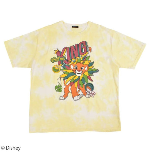 Japan Disney Collaboration - PONEYCOMB TOKYO Simba Tie-dye T-Shirt (Yellow)