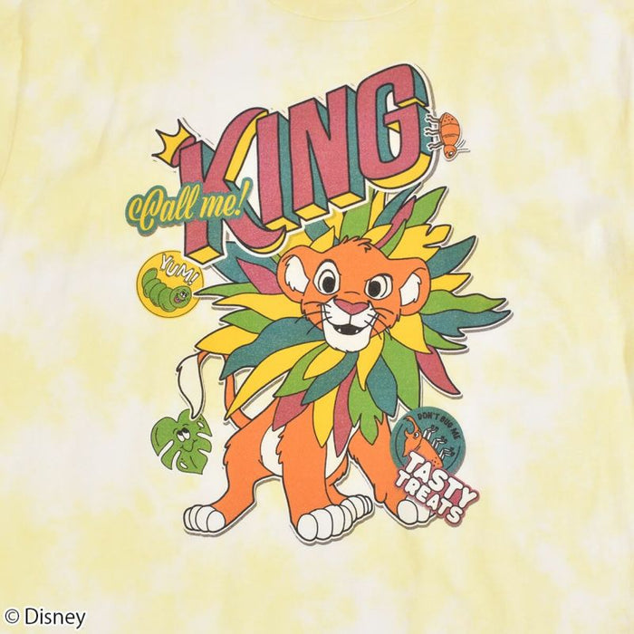 Japan Disney Collaboration - PONEYCOMB TOKYO Simba Tie-dye T-Shirt (Yellow)