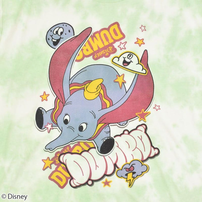 Japan Disney Collaboration - PONEYCOMB TOKYO Dumbo Tie-dye T-Shirt (Green)