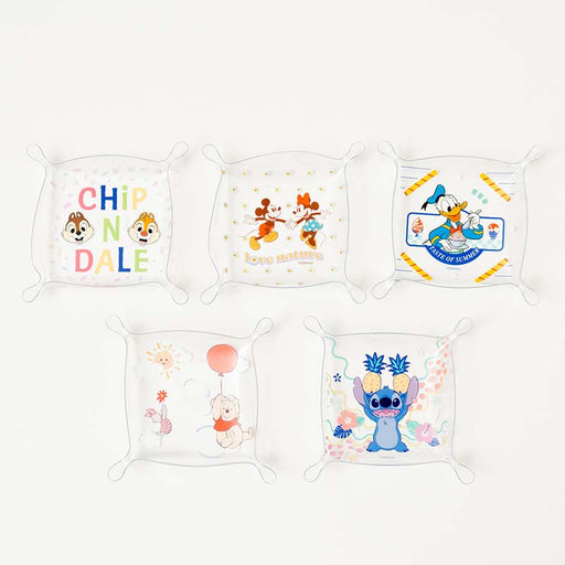 Taiwan Disney Collaboration - Disney Characters Transparent Button Folded Storage Tray (5 Styles)