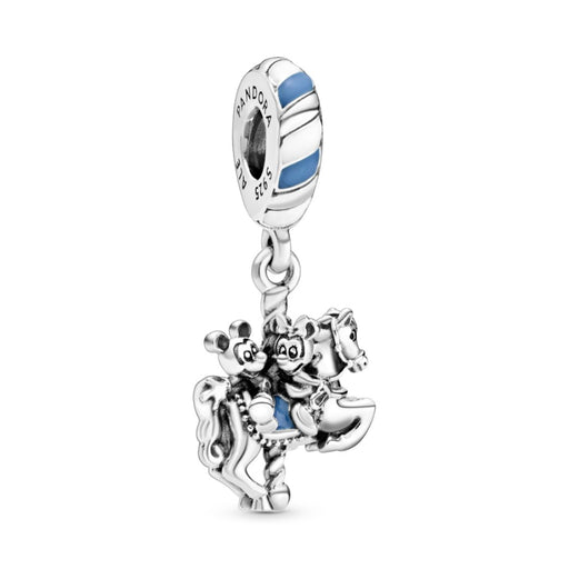 HKDL - Pandora Mickey and Minnie Carousel Horse Charm