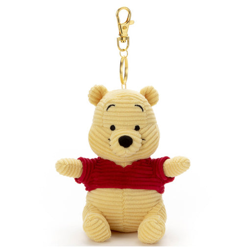 Japan Takara Tomy - Winnie the Pooh Corduroy Sitting Plush Keychain (Pre Order, Release on Jul 28)