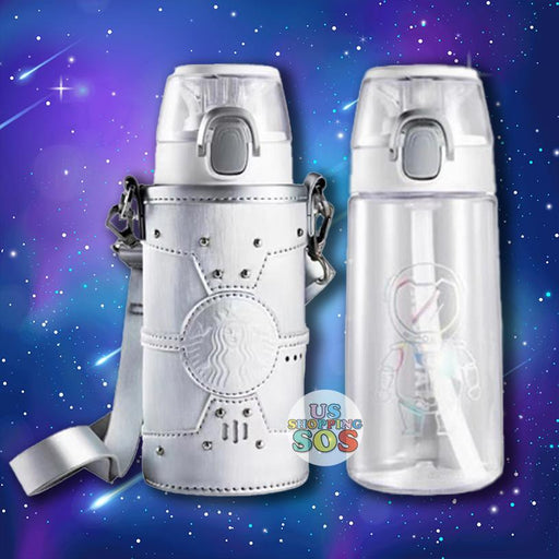 Starbucks China - Astronaut 2021 - 16. Thermos Bearista Sippy Bottle 550ml & Spaceship Crossbody Pouch