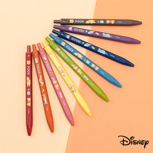 Taiwan Disney Collaboration - Winnie the Pooh anf Friends 9-Color Ball Pen Set