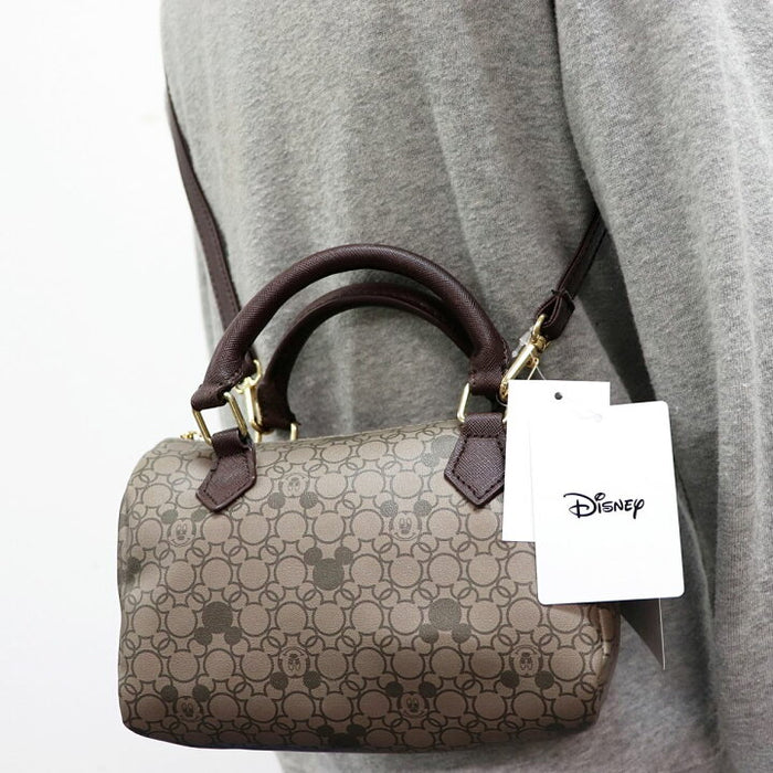 Japan Disney Collaboration - RT Mickey Mouse Brown Shimamura Collaboration 2 Ways Crossbody Bag