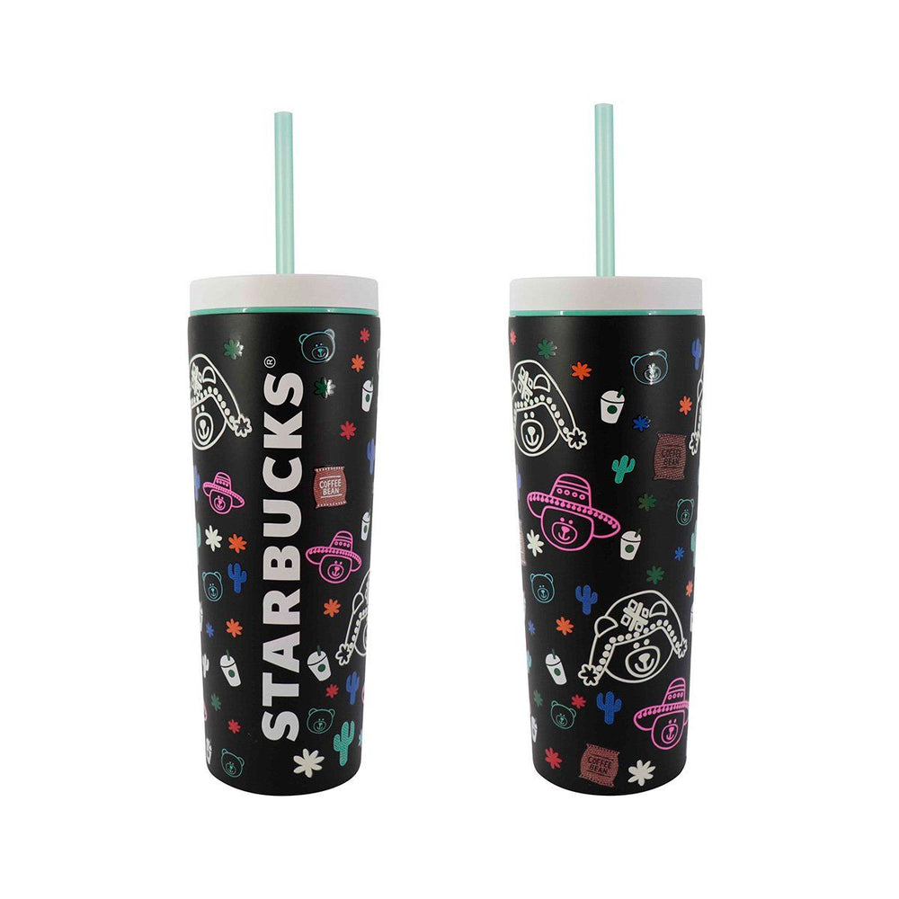 Starbucks China - Summer Exotic Beauty - Latino Bearista Glow in Dark Stainless Steel Cold Cup 473ml
