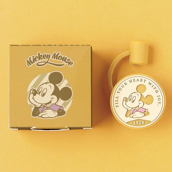 Taiwan Disney Collaboration - Oolab Disney Retro Series - Ceramic Easy Clean Straw Cup Silicone Straw Cap 2-Piece SET