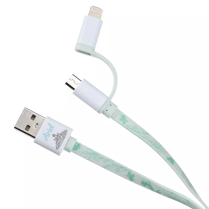JDS - GADGET FOR NEW LIFE Collection x Ariel, Flounder, Sebastian USB Code for iPhone / micro USB 2in1