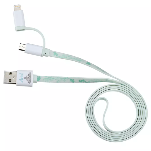 JDS - GADGET FOR NEW LIFE Collection x Ariel, Flounder, Sebastian USB Code for iPhone / micro USB 2in1