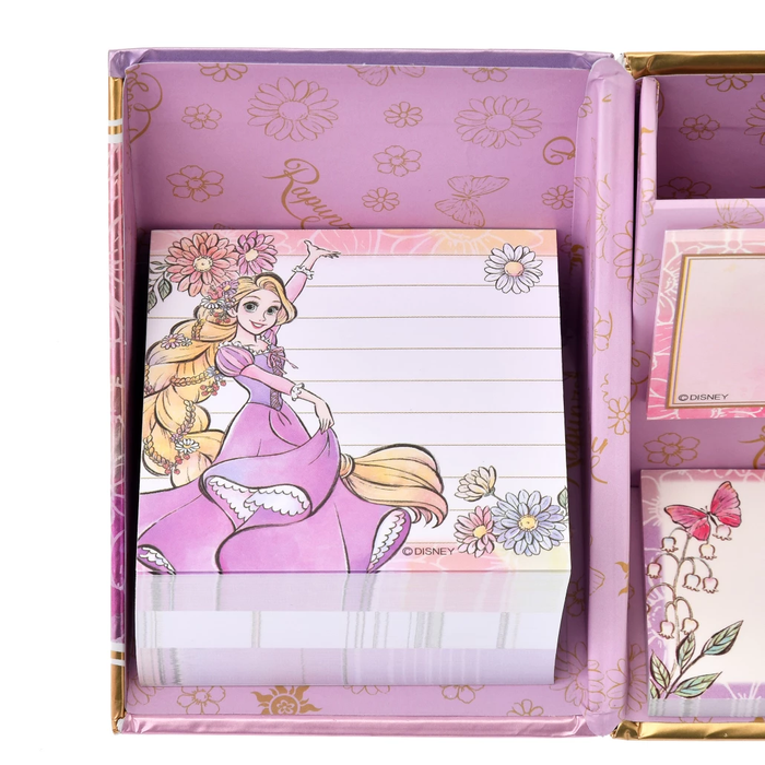 JDS - Rapunzel & Pascal Sticky Notes / Notepad Metallic Princess Dance with Pen Stand