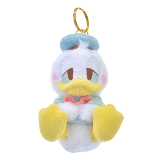 JDS - Good Night's Sleep Collection x Pastel Color Fluffy Donald Duck Plush Keychain