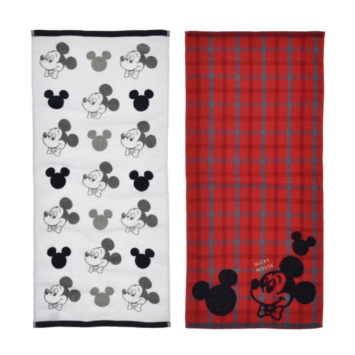 JDS - Mickey Face Towel Set Check Face & Motif